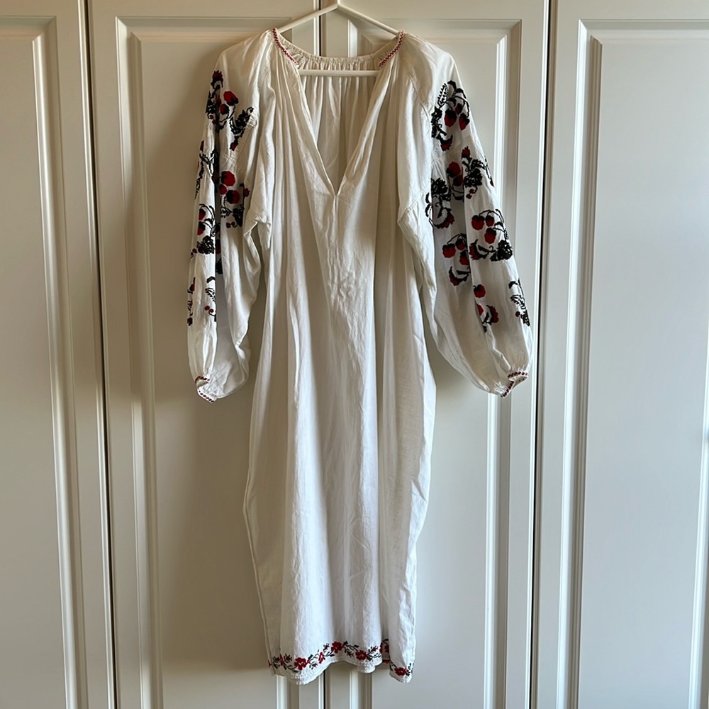 Ukrainian traditional embroidered dress